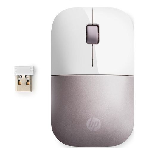 HP miš Z3700 bežični 4VY82AA roza bela slika 1