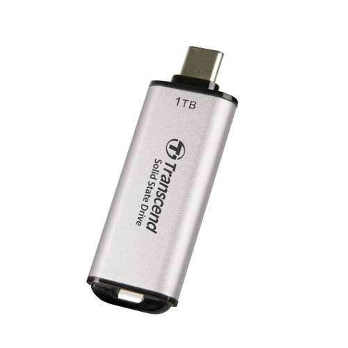 Transcend TS1TESD300S 1TB, Portable SSD, ESD300S, USB 10Gbps, Type C, Silver slika 2