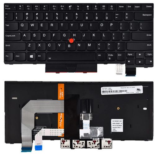 Tastatura za laptop Lenovo Thinkpad T470 T480 sa gumbom i backlightom slika 1
