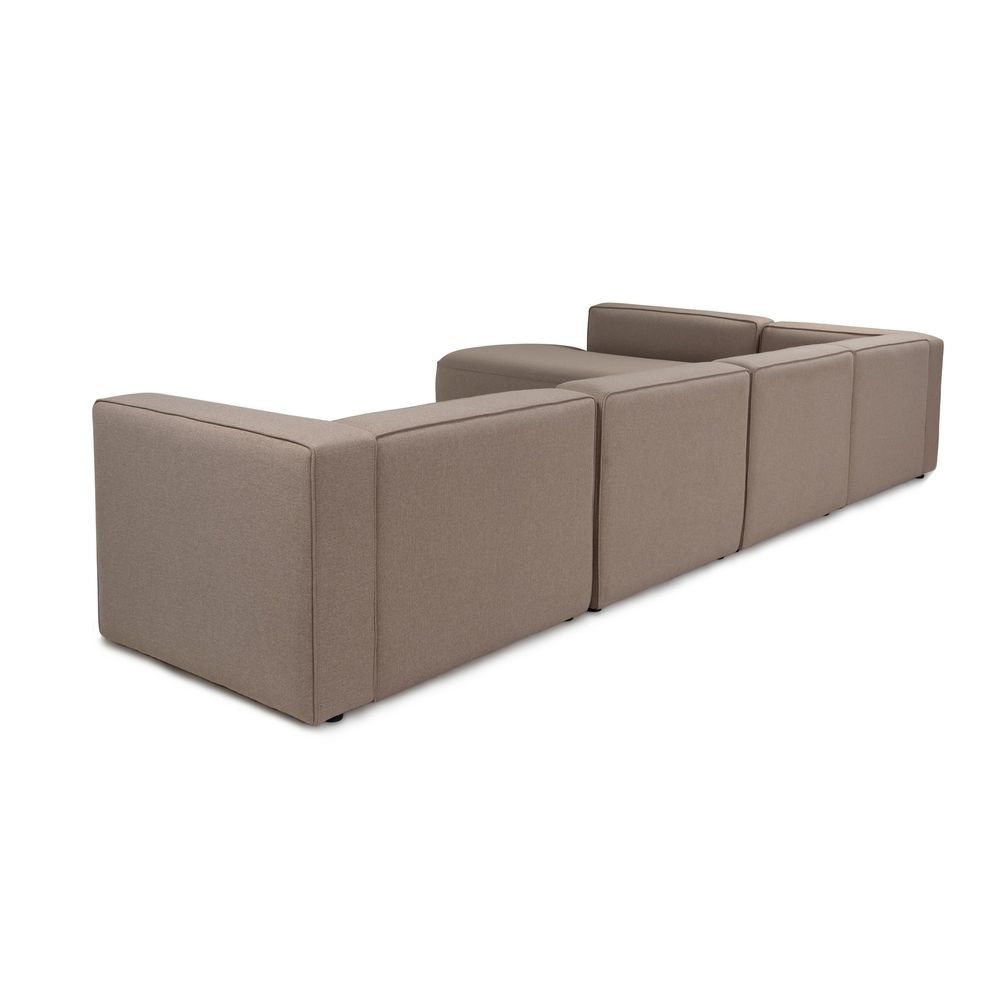Mora (X-Oval-L1-O1-O1-R1) Svijetlosmeđi Kutni Sofa slika 6