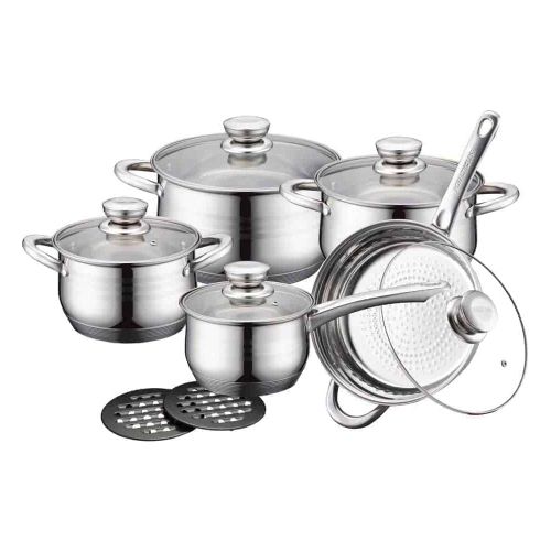 ROYALTY RL1232-12 ŠERPE SA POKLOPCEM SET 12 DELOVA INOX slika 1