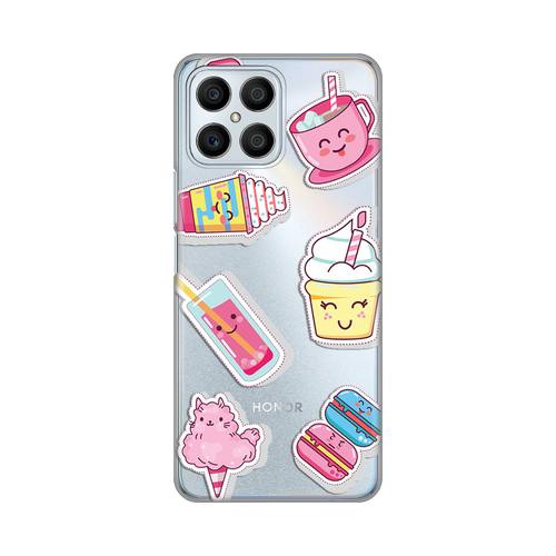 Torbica Silikonska Print Skin za Honor X8 Ice cream slika 1