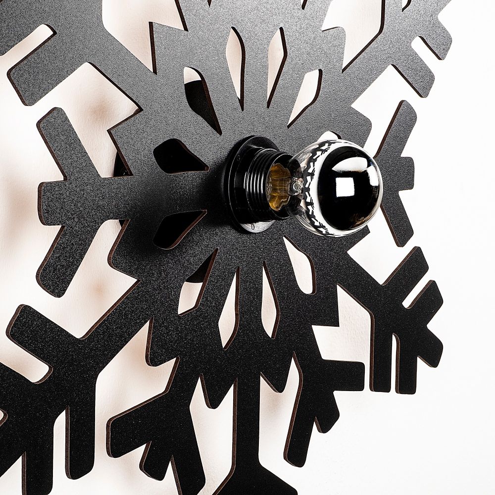 W-052 Crna Zidna Lampa slika 4