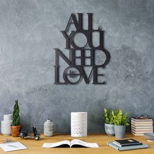 Wallity Metalna zidna dekoracija, All You Need Is Love