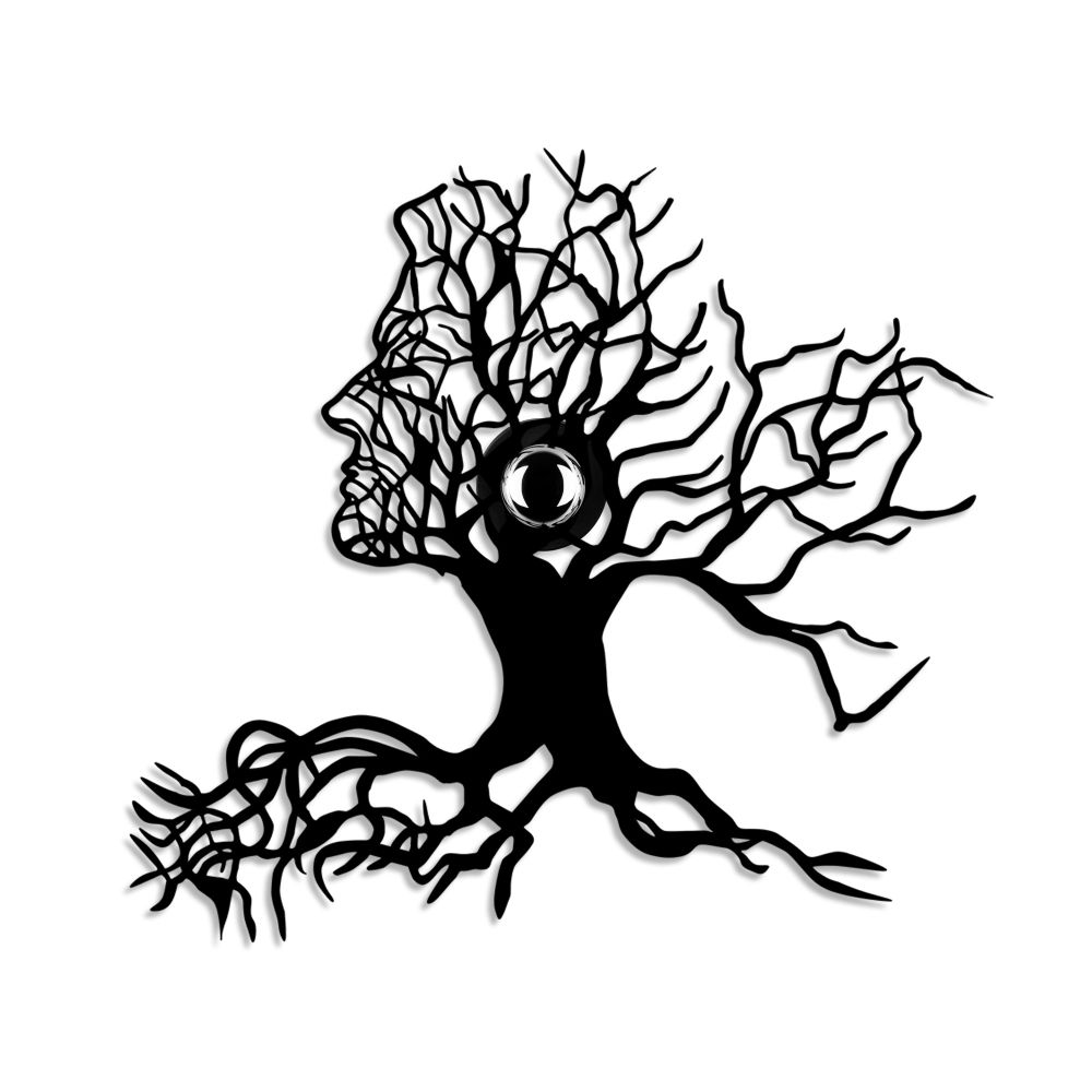 Zidna lampa 'Tree Man' u crnoj boji slika 7