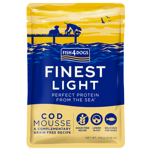 Fish4Dogs Light Cod Mousse - bakalar, 100 g  slika 1