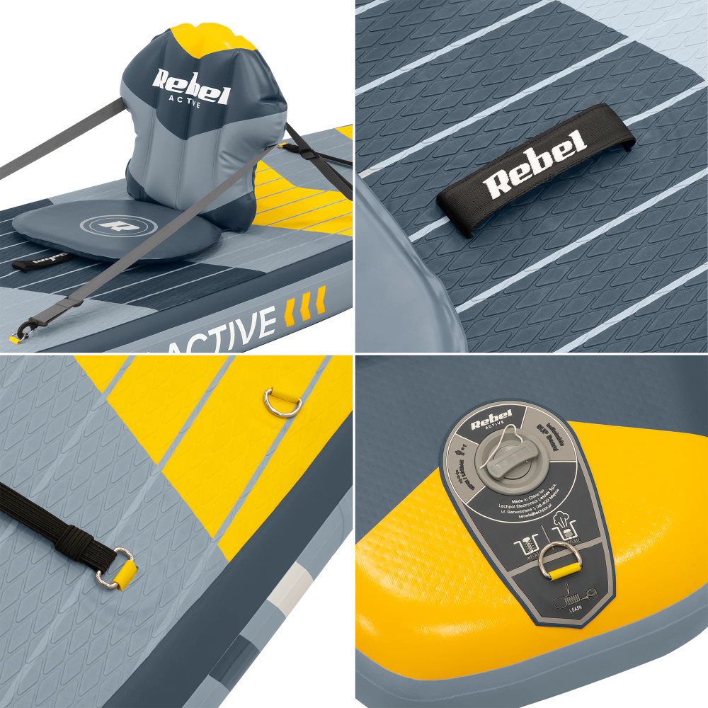 SUP daska REBEL ACTIVE PRO Touring, 381x81x15, set slika 9