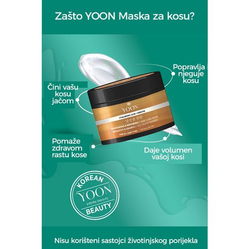 YOON Maska za kosu 250ml slika 3