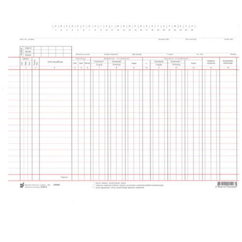K-6515 FINANCIJSKI KONTOVNIK ZA OSNOVNA SREDSTVA; Komad, 30 x 22 cm slika 1