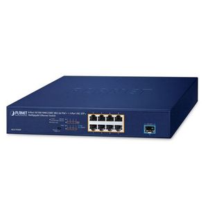 Planet MGS-910XP - 8-Port 10 100 1000 2500T 802.3at PoE 1-Port 10G SFP