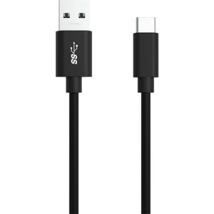 Ansmann USB kabel USB 3.2 gen. 1 (USB 3.0) USB-A utikač, USB-C® utikač 2.00 m crna aluminijski utikač, TPE plašt, utikač primjenjiv s obje strane 1700-0081