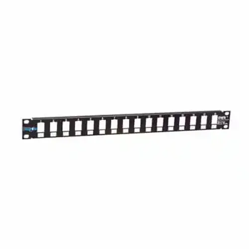 Patch panel 19/1U sa 16 slotova ,bez modula RAL9005 Mirsan MR.19P16P1U.01 slika 1