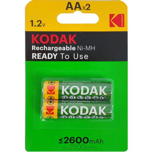 Kodak punjiva baterija AA HR6 NI-MH 2600MAH 2x slika 1