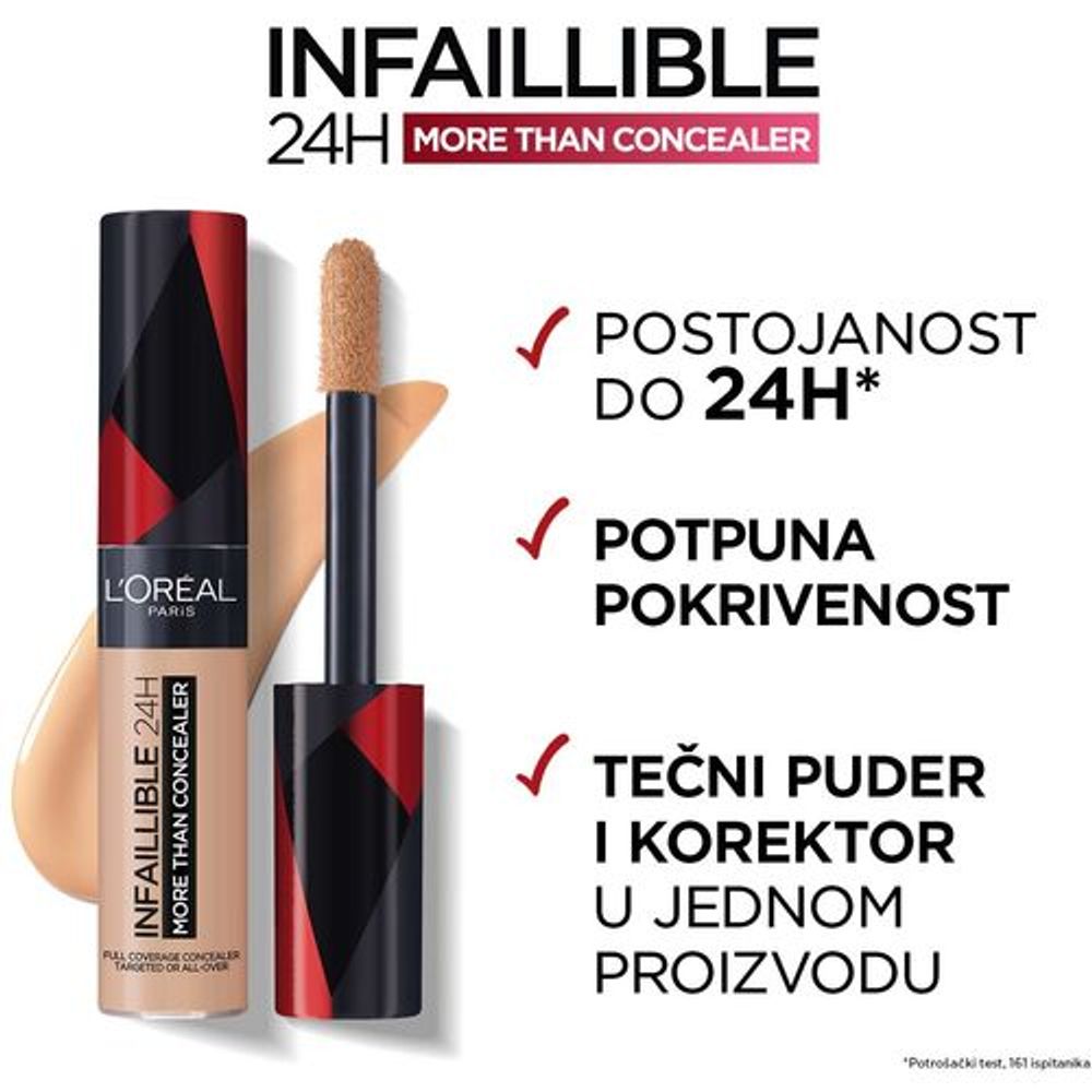 L'Oréal Paris Infaillible 24H korektor 327 Cashmere slika 4