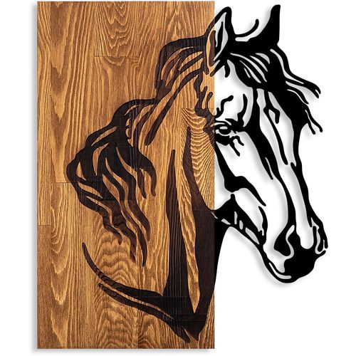 Wallity Horse 1 Walnut
Black Decorative Wooden Wall Accessory slika 6