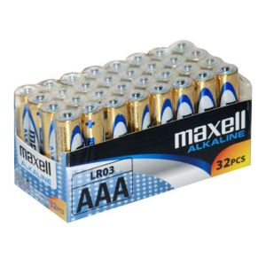 Maxell alkalne baterije LR-3/AAA, 32 komada