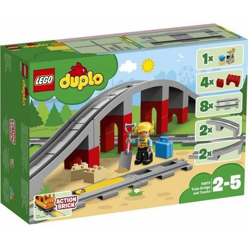 Set za Igru Vozila Lego DUPLO 10872 Train rails and bridge 26 Dijelovi slika 2