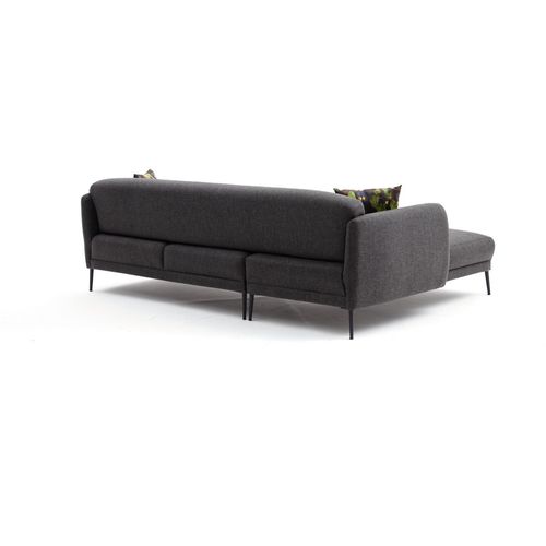 Atelier Del Sofa Kutna garnitura na razvlačenje, Antracit, Venus L - Anthracite slika 11