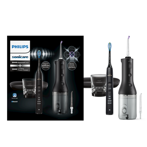 Philips Sonicare bežični oralni tuš + sonična četkica za zube DiamondClean 9000 HX3866/43 slika 1