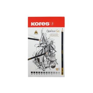 Kores olovke grafitne 12/1 bez gumice GRAFITOS SET