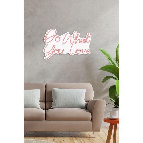 Wallity Dekorativna plastična led rasvjeta Do What You Love - ružičasta slika 4