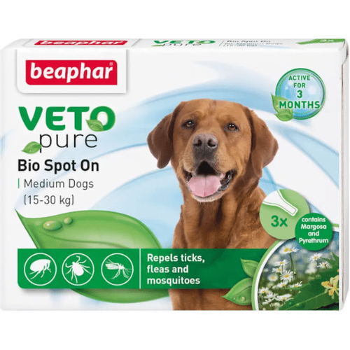 Beaphar Vetopure Bio Spot On Dog M (15-30 kg) slika 1