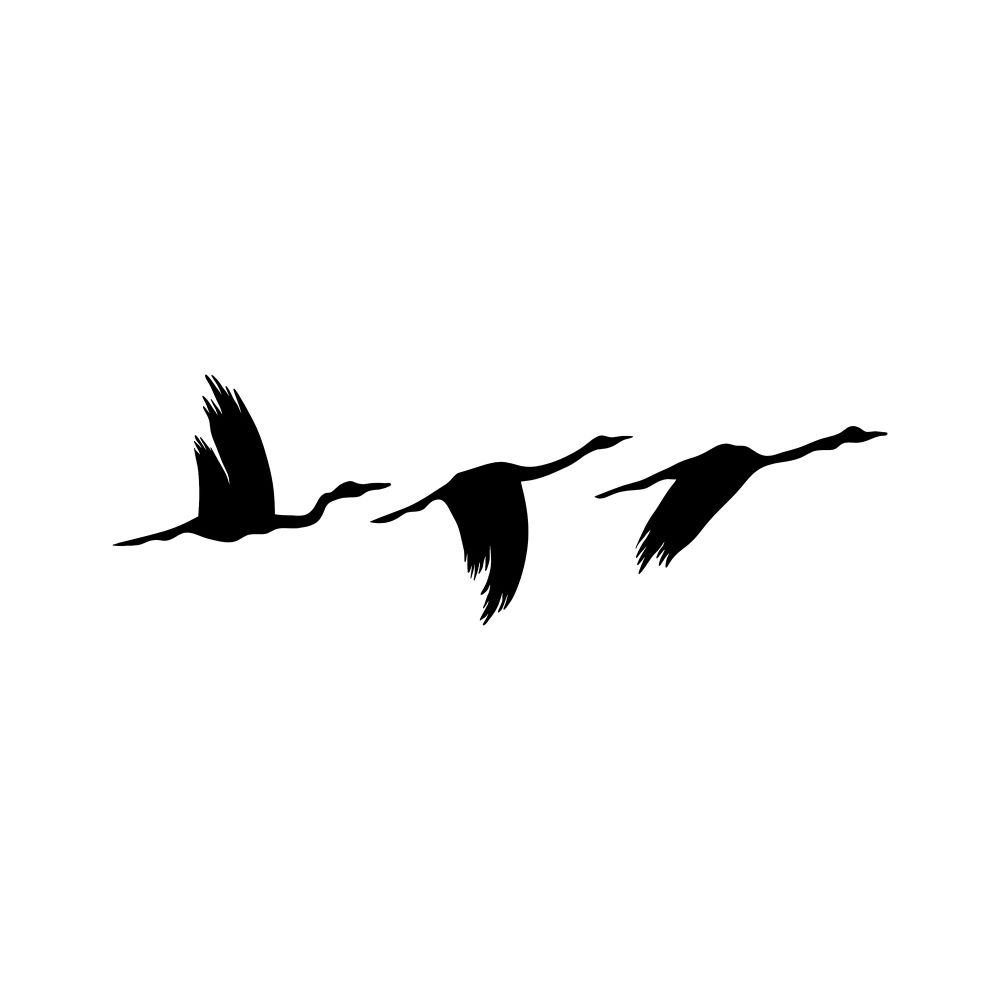 Dekorativni Metalni Zidni Ukras - Migrant Birds 291 u Crnoj Boji - izložbeni artikl (oštećenja ambalaža) slika 4