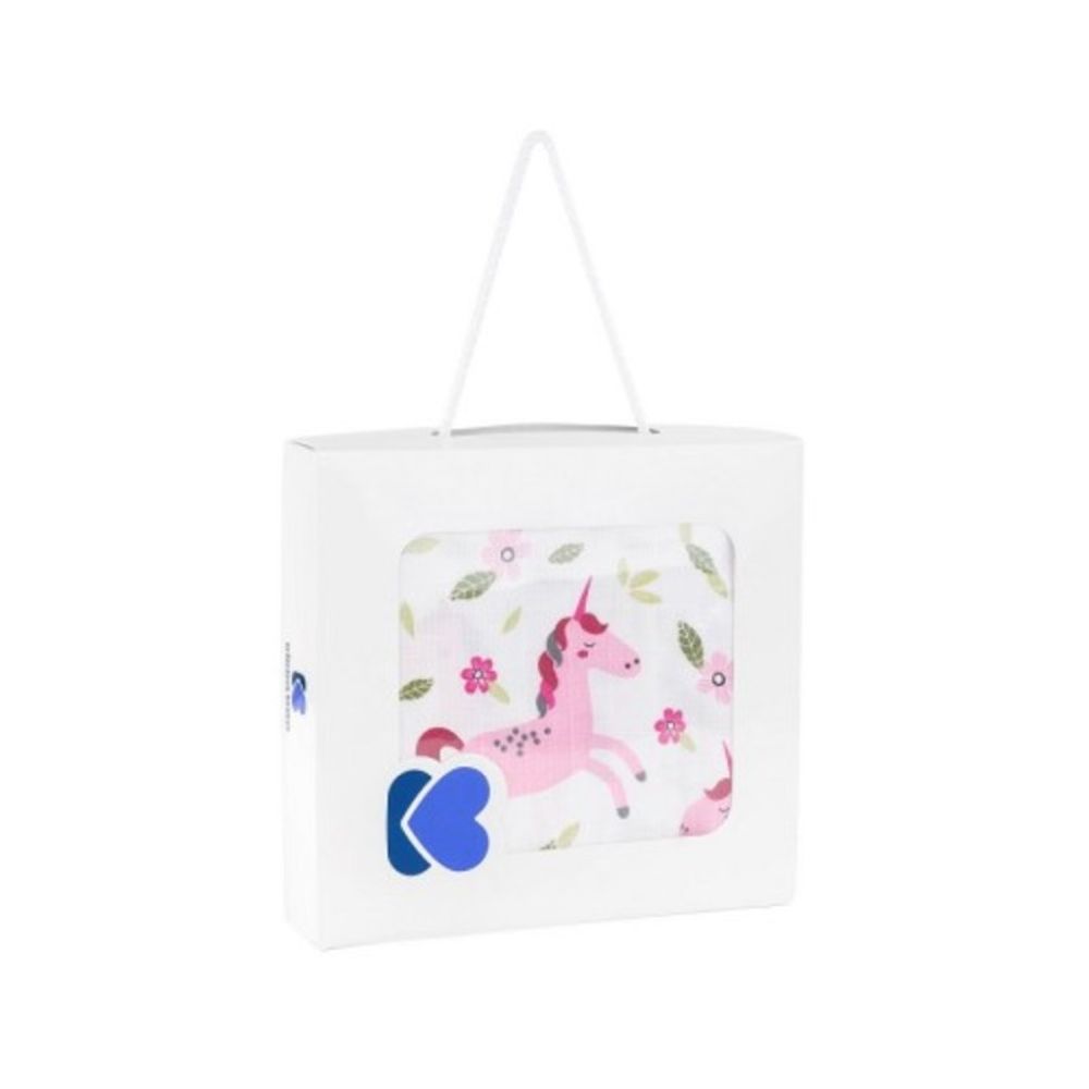 Kikka Boo Deka od muslina 120x120cm, Unicorn slika 1