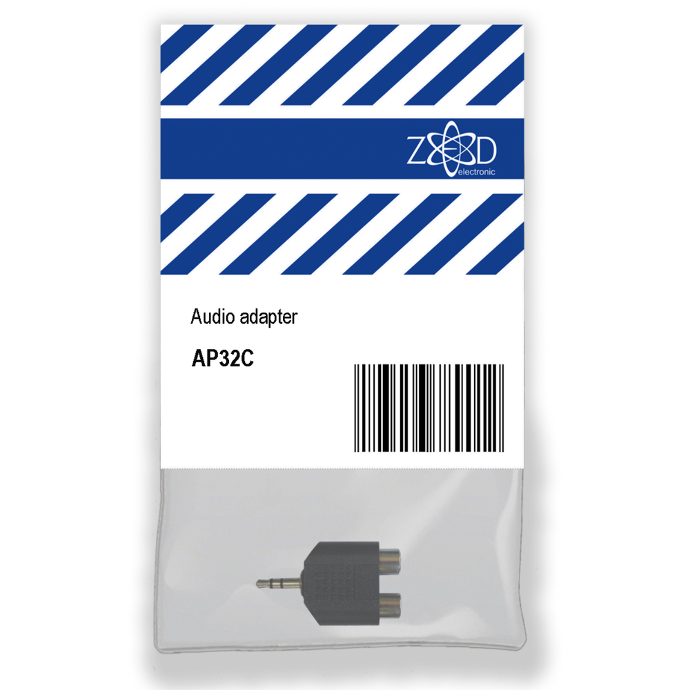 ZED electronic Jack 3.5mm muški na RCA činč ženski x 2 - AP32C slika 1