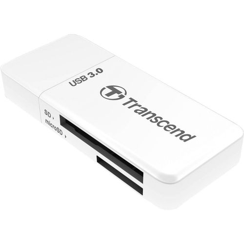 Transcend TS-RDF5W Card reader, Mini F5, USB3.0, SD/MicroSD SDHC/SDXC/UHS-I, White slika 2