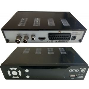 GMB-T2-404 **DVB-T2 SET TOP BOX USB/HDMI/Scart/RF-out, PVR, Full HD, H264,hdmi-kabl,RF modulator1434