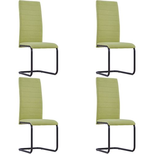 Konzolne blagovaonske stolice od tkanine 4 kom zelene slika 9