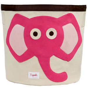 3Sprouts® Košara za pohranu igračaka Elephant pink
