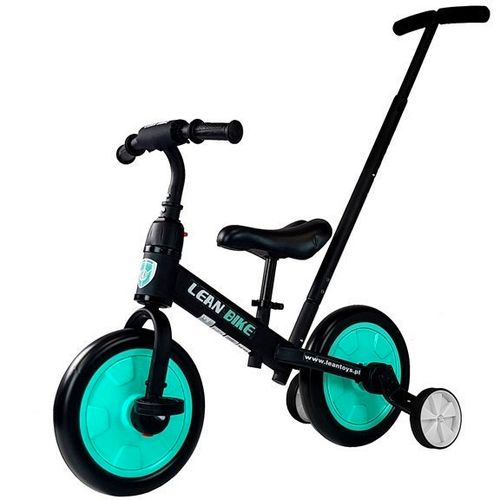 Dječji bicikl bez pedala 3u1 crno-tirkizni slika 1