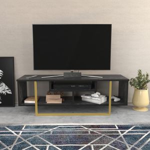TV Stalak Asal 120 - Crni i Zlatni