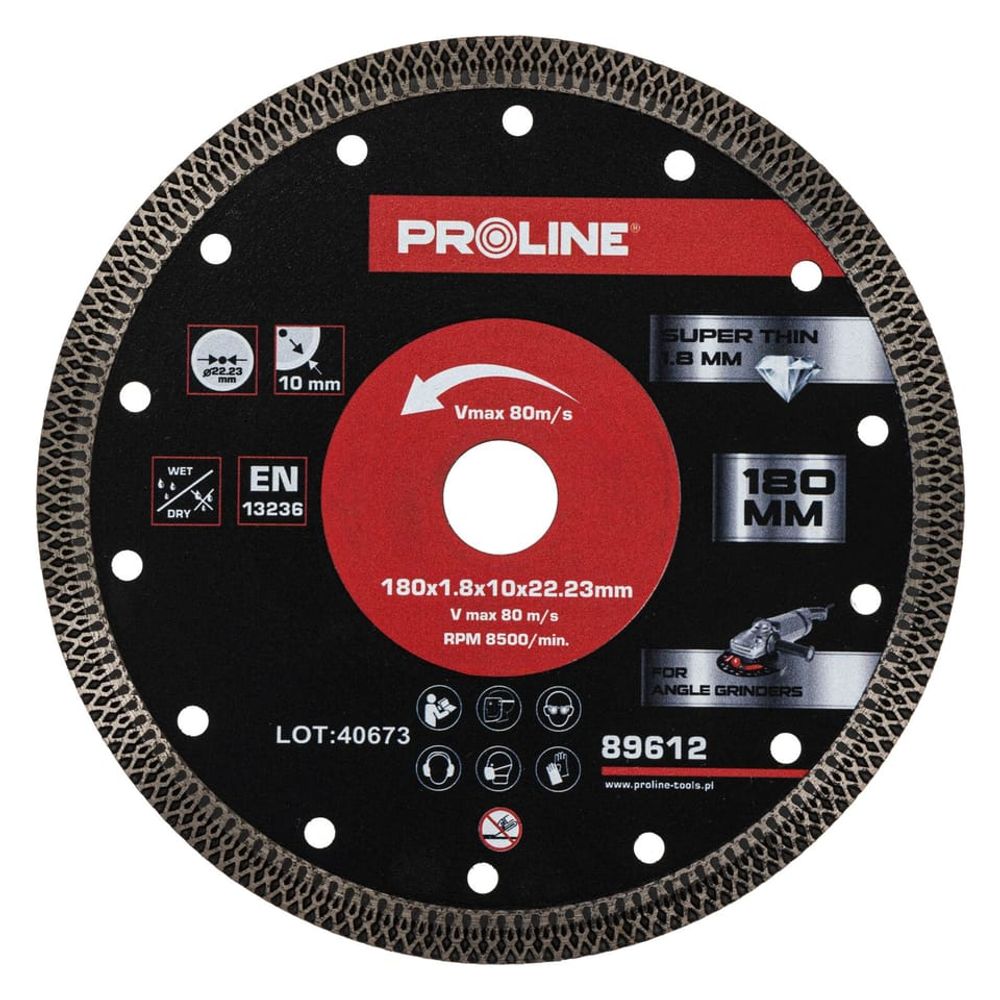Proline Disk Dijamantni Tanak 180Mm 1,8X10X22,23Mm slika 1