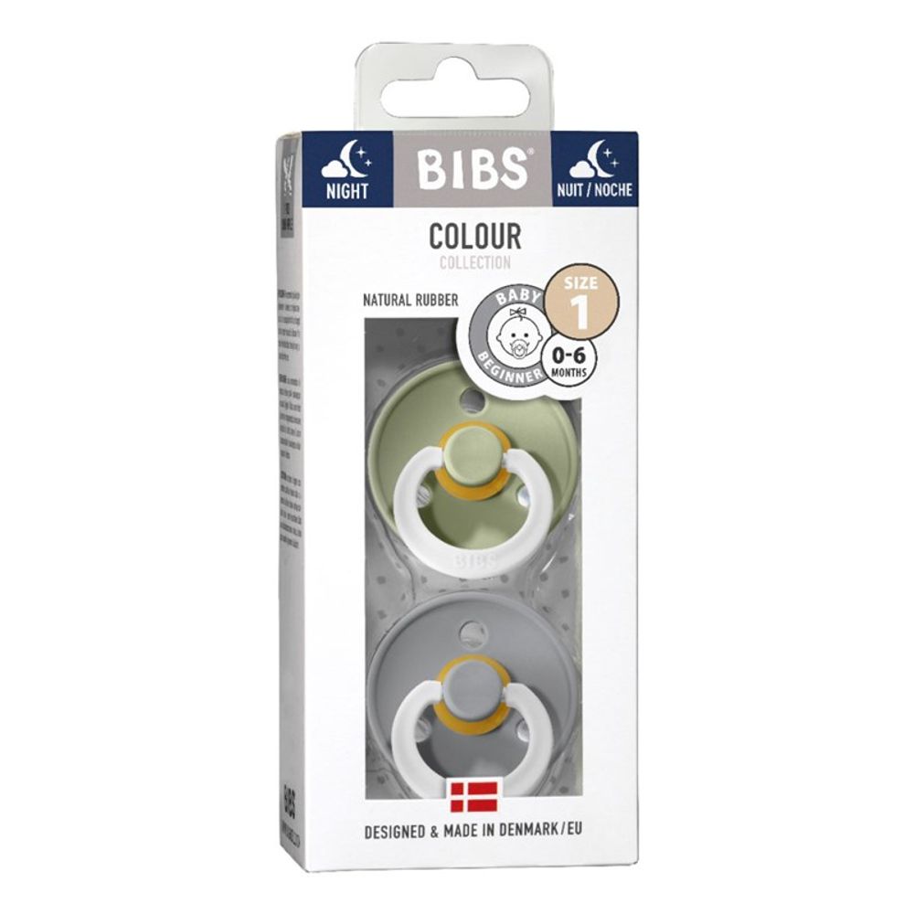Bibs Duda varalica Colour Sage Night & Cloud Night 0-6mj (veličina 1) 2kom slika 6