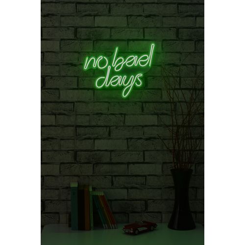 Wallity Ukrasna plastična LED rasvjeta, No Bad Days - Green slika 2