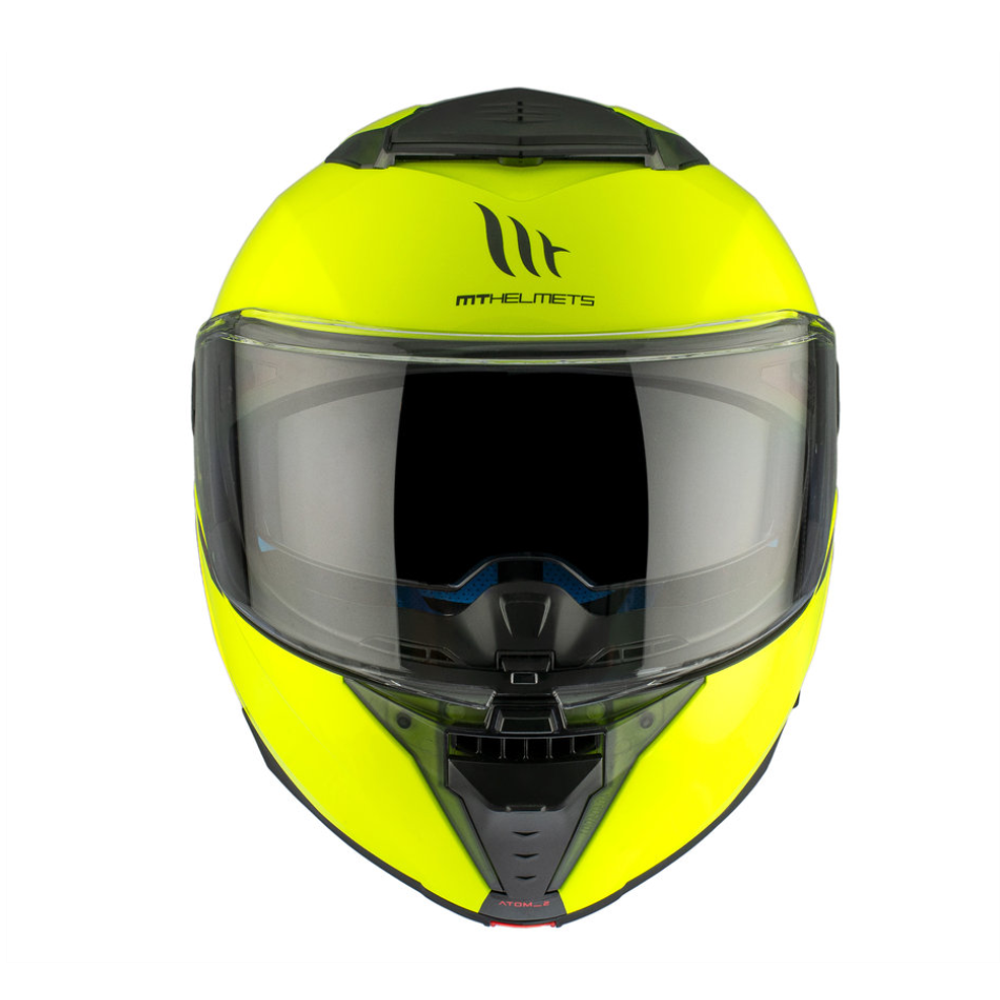 MT Helmets Atom 2 SV Solid A3 Gloss Flour Yellow slika 2