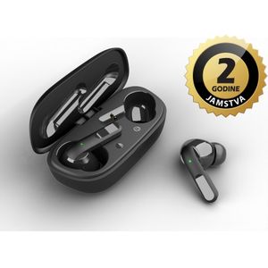 AKAI slušalice sa mikrofonom, Bluetooth, In-ear, crne BTE-J20ANC