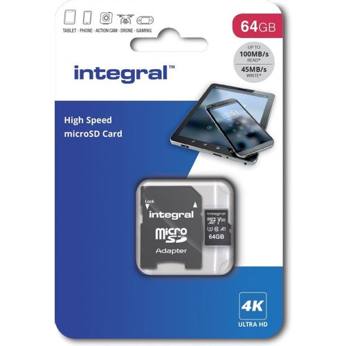 Integral 64GB Profesionalna microSDXC kartica visoke brzine 180MB/s V30 UHS-I U3 slika 3