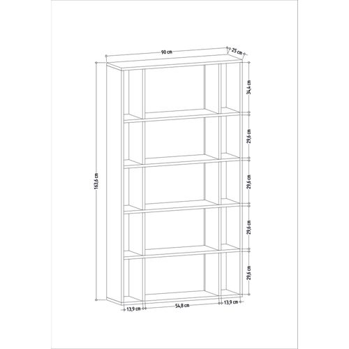 Sanborn - Oak Oak Bookshelf slika 4