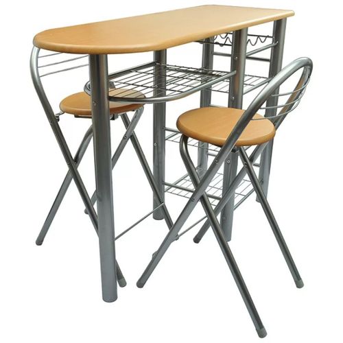 Set stola i stolica za kuhinju/doručak/bar drveni slika 18