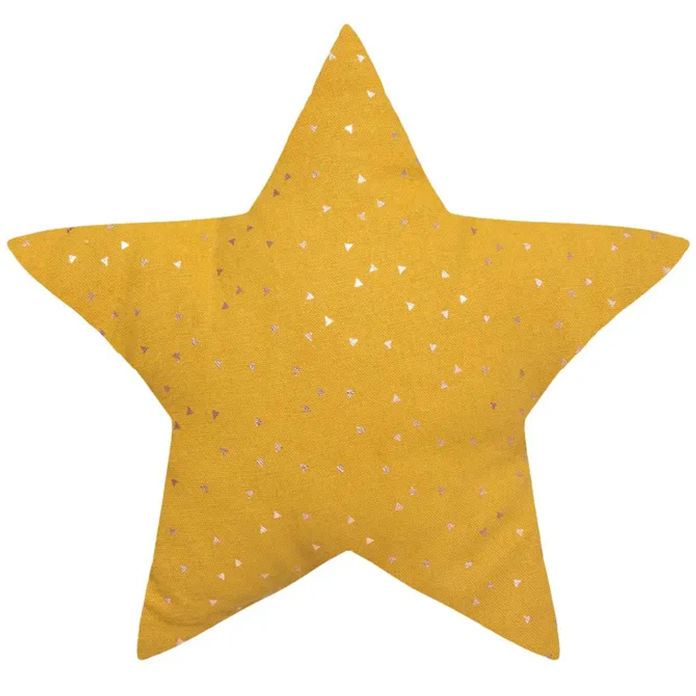 Atmosphera ukrasni jastuk star 3d 40x40 cm poliester/pamuk oker slika 1