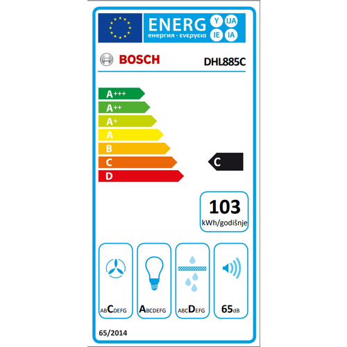 Bosch ugradbena napa DHL885C slika 10