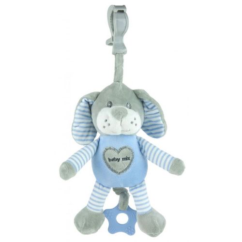 Baby Mix plišana igračka za kolica - glazbeni pas Grey & Blue Baby slika 1