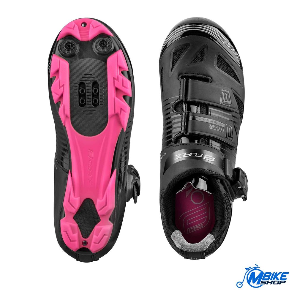 Force Cipele za biciklizam MTB Turbo Lady Black/Pink slika 2