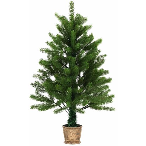Umjetno božićno drvce s realističnim iglicama 90 cm zeleno slika 9