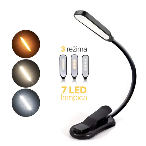 Led lampa EL01 crna slika 1