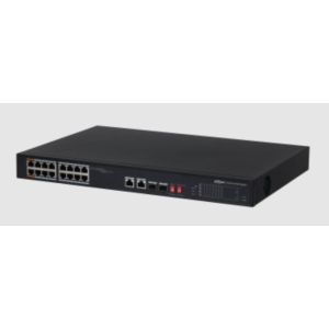 Dahua POE switch PFS3218-16ET-135W 16CH 2x10/100/1000 Base-T(Combo). 2x1000 Base-X(Combo).16x10/100